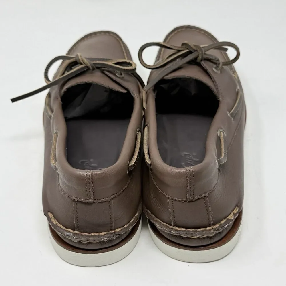 Sperry Gold Cup Boat Shoes Mens 12 M Brown Leather Casual Preppy Moccasins 2 Eye
